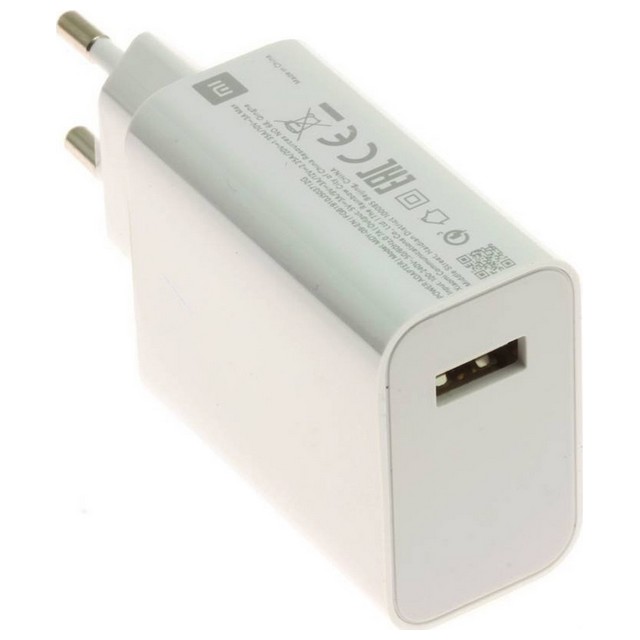 XIAOMI CARICABATTERIE ORIGINALE DA PARETE PER CASA USB MDY-09-EN 30W WHITE BULK/